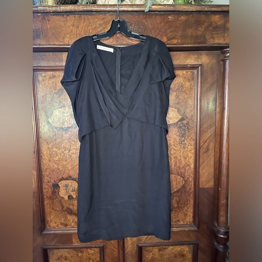 EUC Stella McCartney- Black Silk Dress. Size 42/ US Size 12